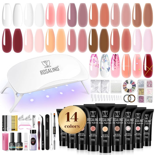 Poly Gel Nail Extension Kit  - 14 Colors - Winter Collection 🔥 New Year's Gift 🔥