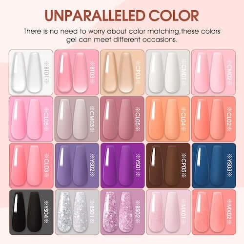 Poly Gel Nail Extension Kit - 20 Colours - First Come, First Win! - NailSala