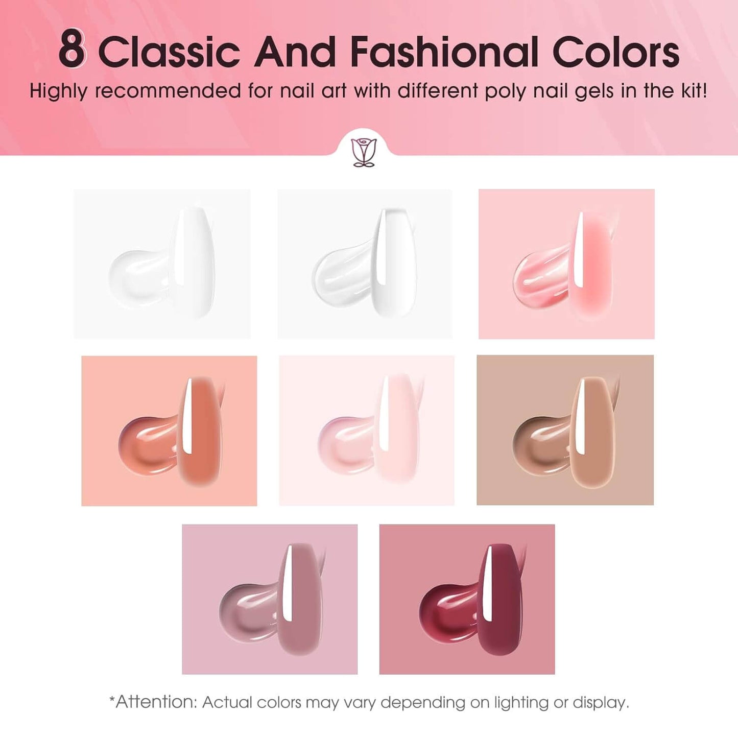 Poly Nail Gel Kit - 8 Colors - New Year's Gift - NailSala