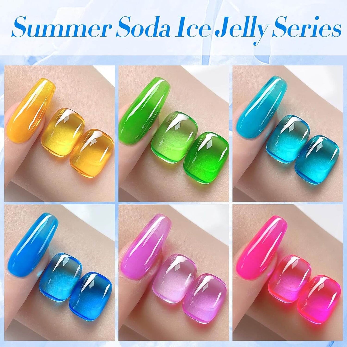 Jelly Gel Nail Polish - 6 Colours - New Year's Gift - NailSala