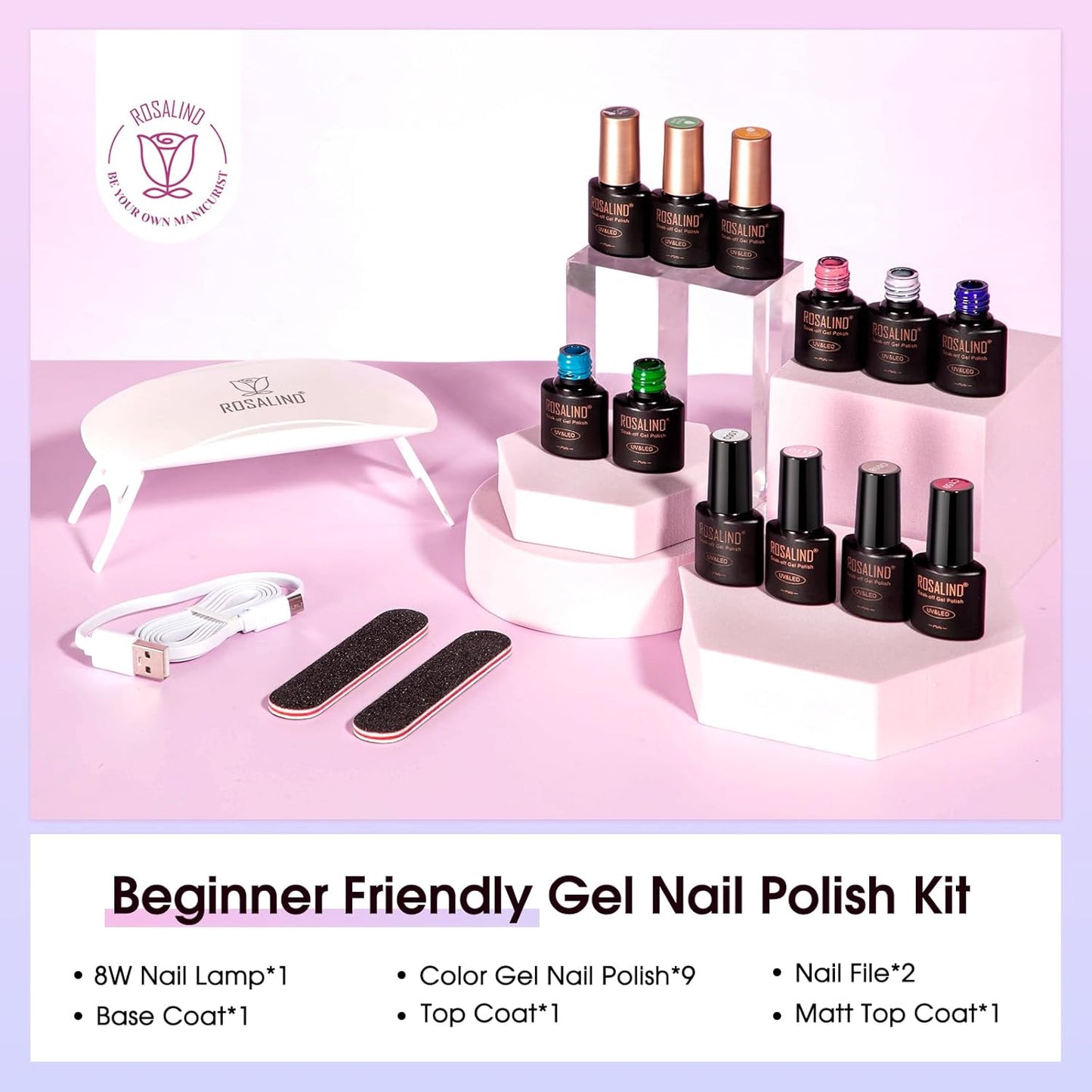 Gel Nail Polish Kit - 9 colors 🔥 Best Offer 🔥