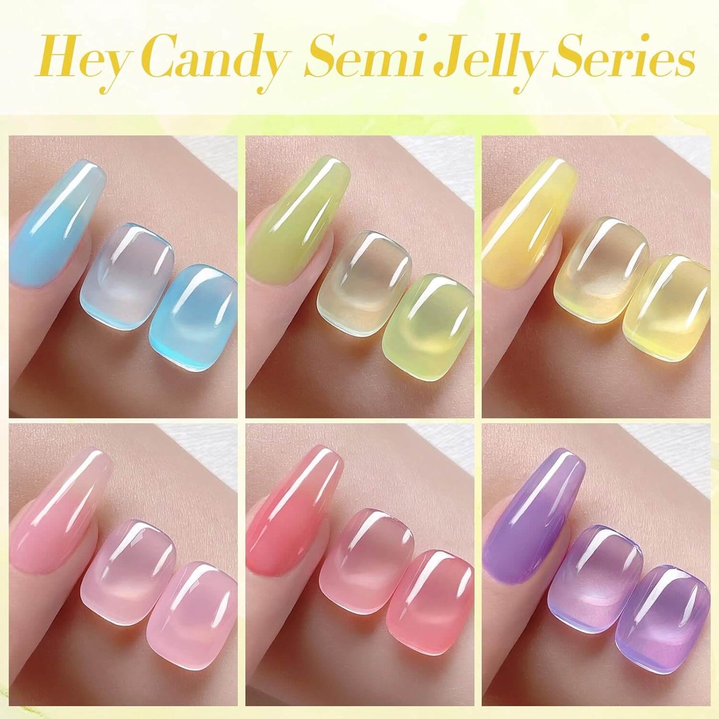 Jelly Gel Nail Polish - 6 Colours - New Year's Gift - NailSala