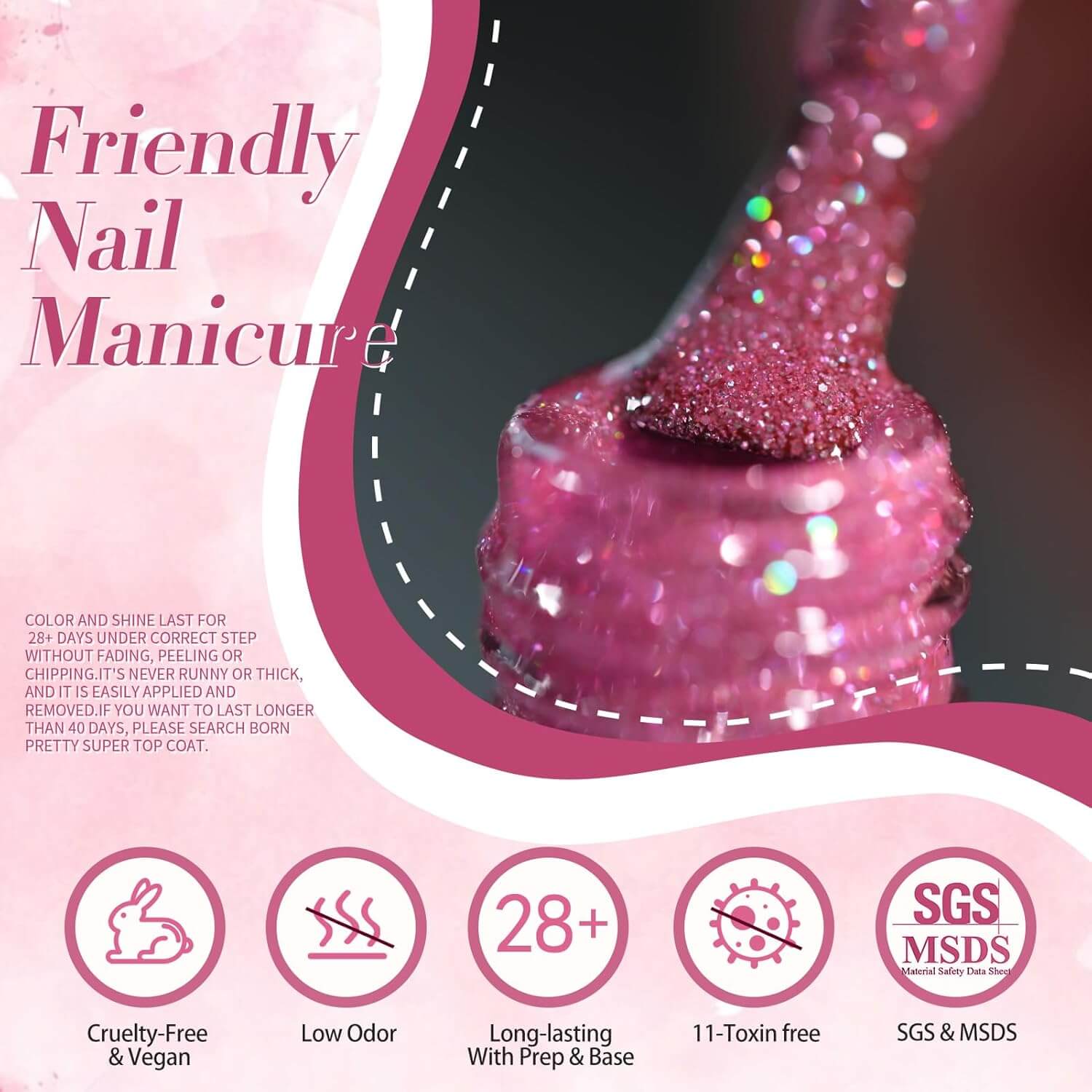 Glitter Gel Polish - 6 Colours - Winter Collection - NailSala