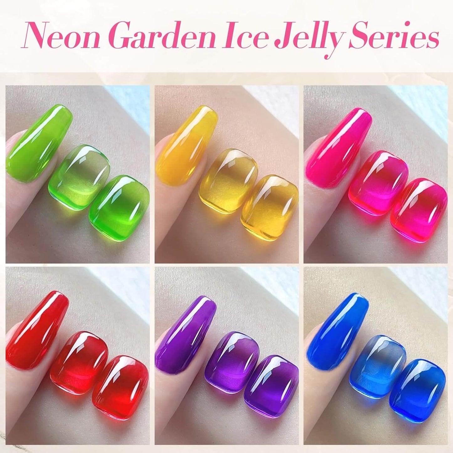 Jelly Gel Nail Polish - 6 Colours - New Year's Gift - NailSala