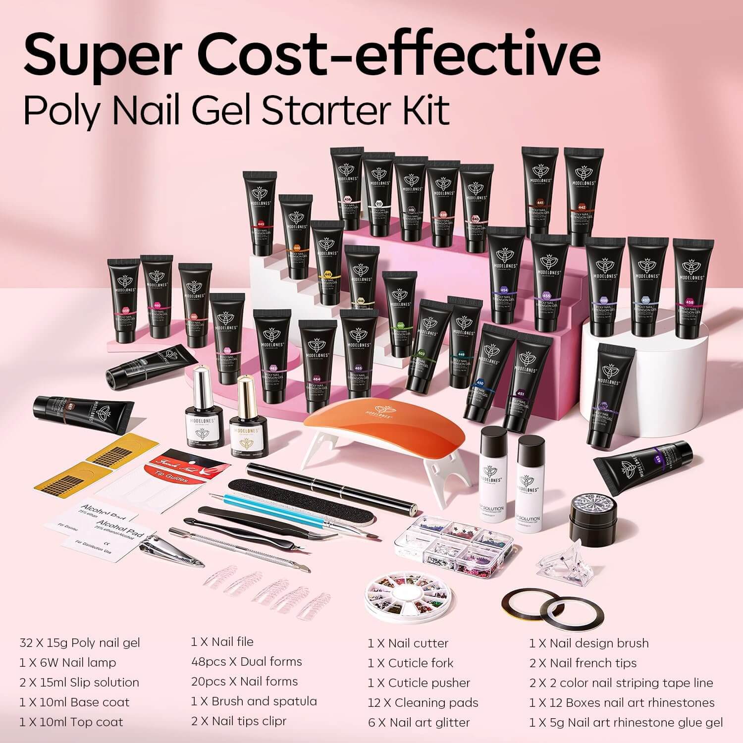 Poly Gel Nail Extension Kit - 32 Colours - First Come, First Win! - NailSala