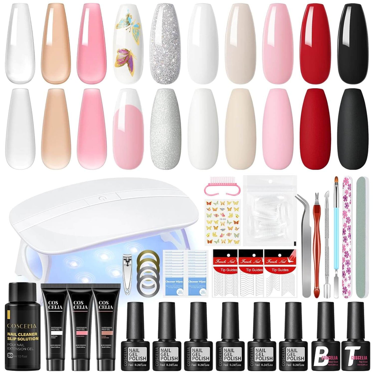 Gel Nail Kit - 9 Colors - New Year's Gift - Hot Deal - NailSala