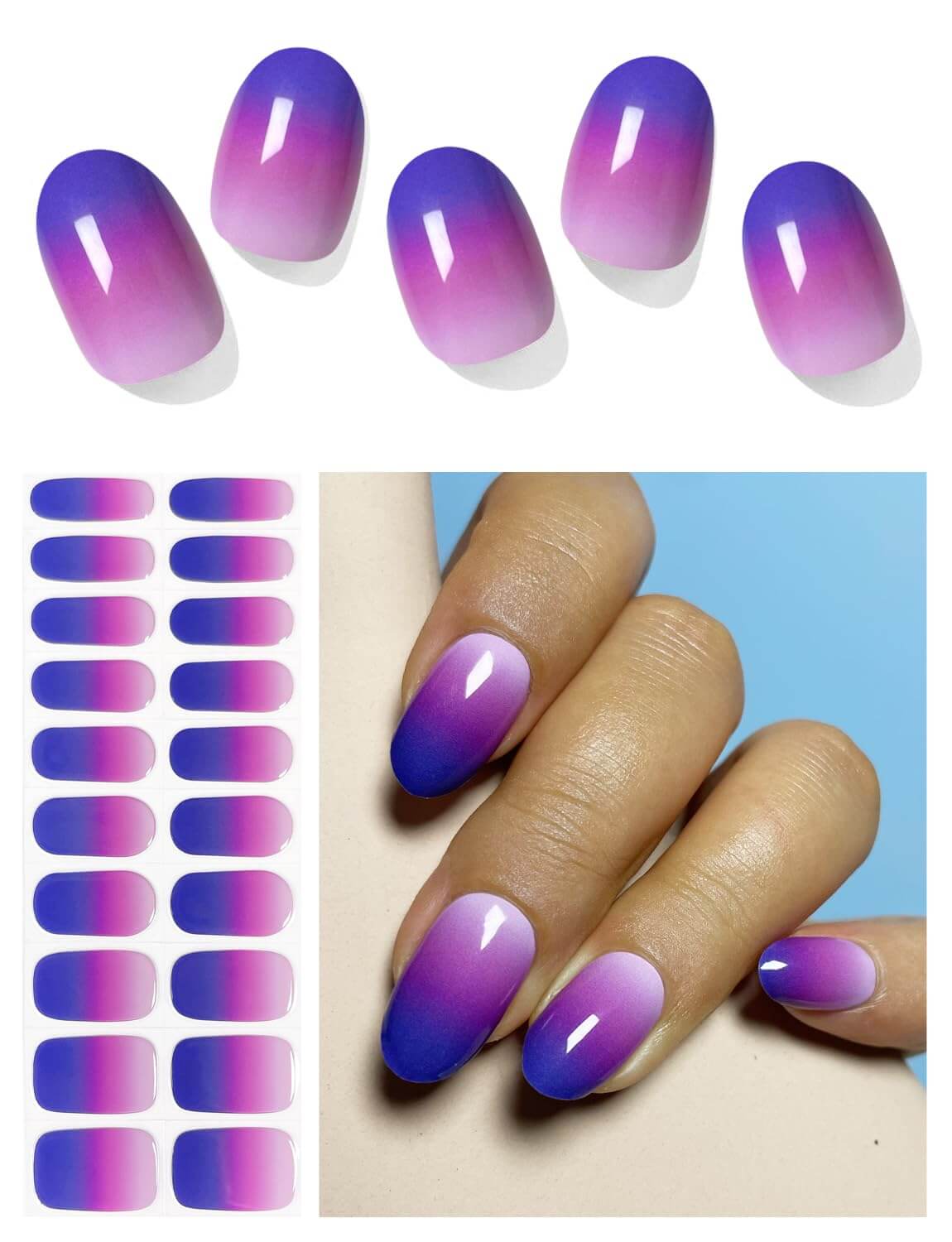 Semi Cured Gel Nail - Winter Vibes - 20 PCS - NailSala