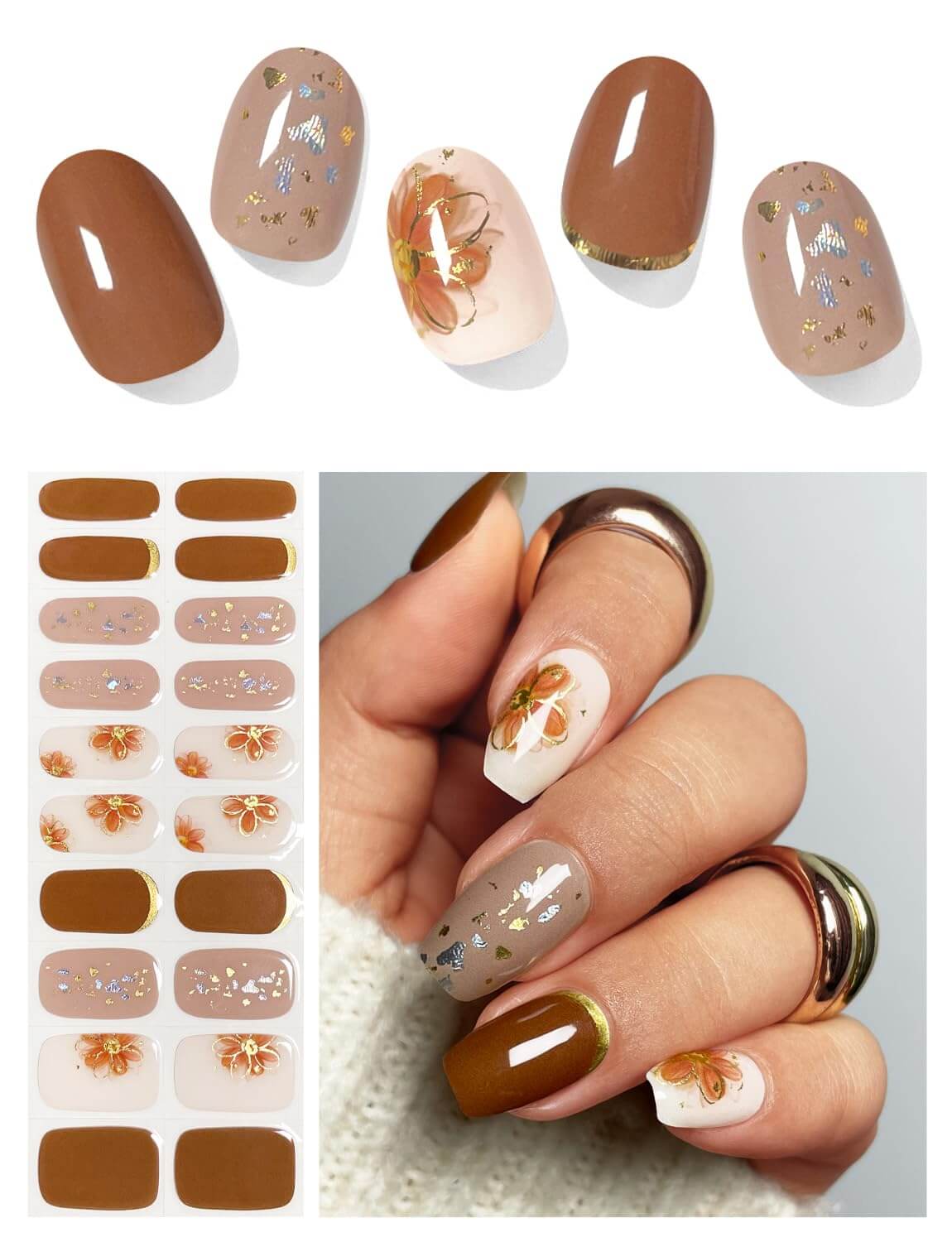 Semi Cured Gel Nail - Winter Vibes - 20 PCS - NailSala