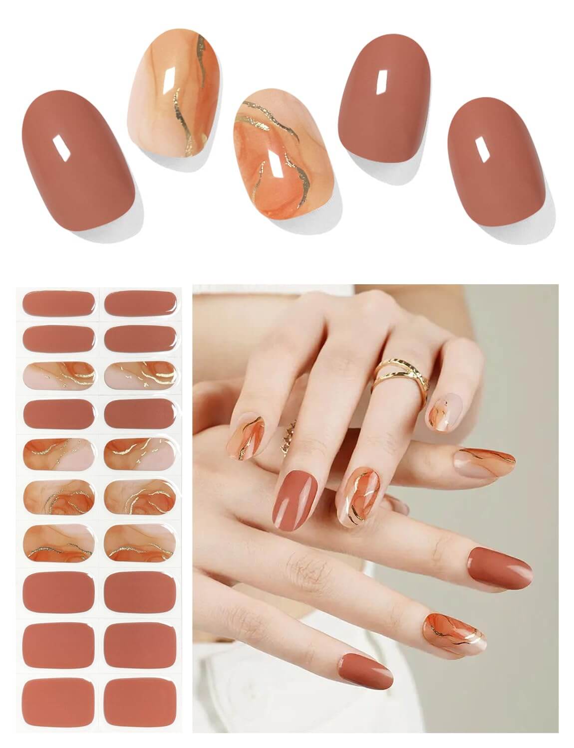 Semi Cured Gel Nail - Winter Vibes - 20 PCS - NailSala