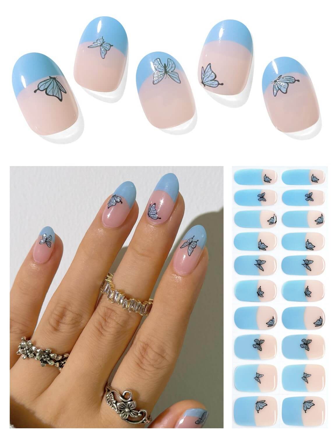 Semi Cured Gel Nail - Winter Vibes - 20 PCS - NailSala