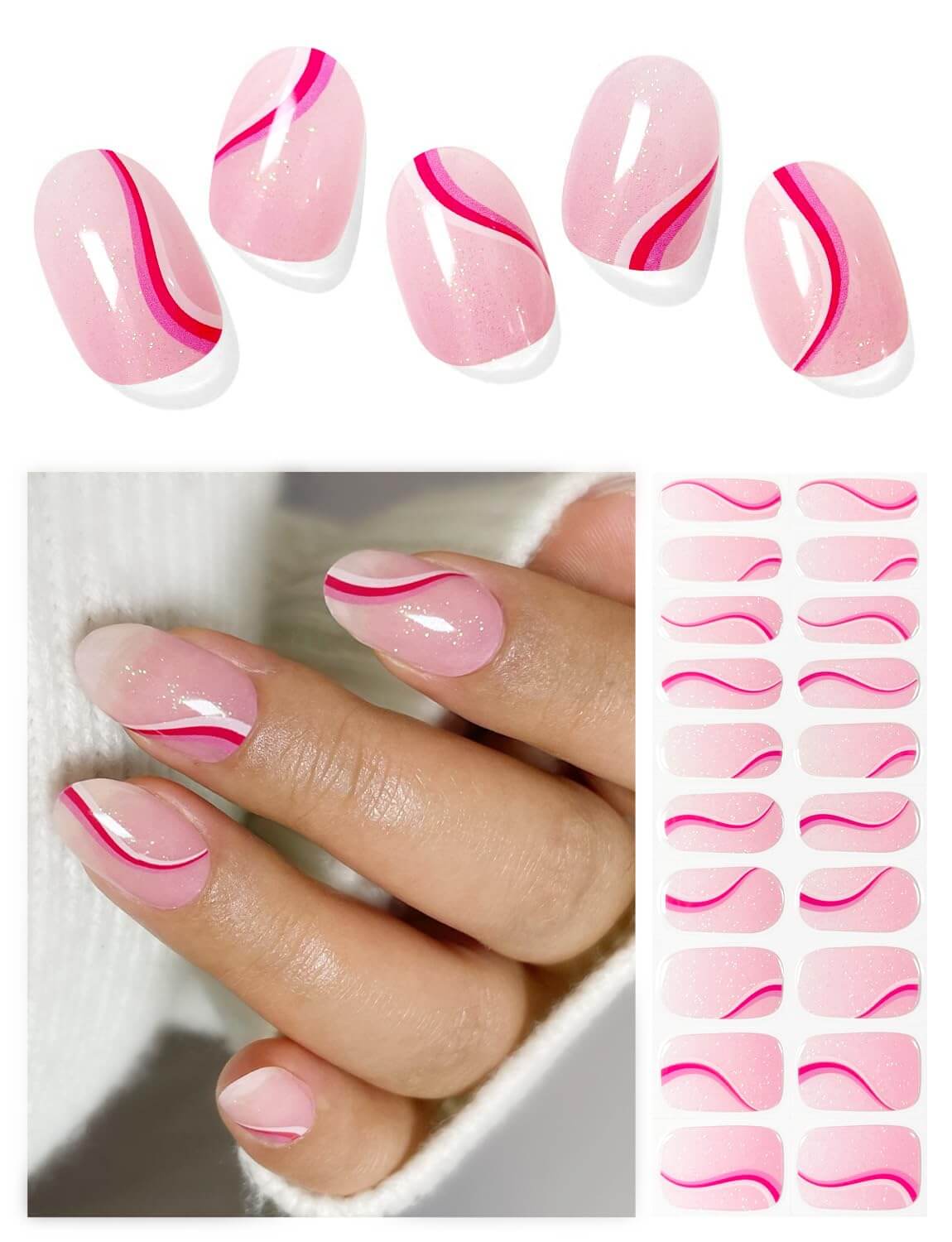 Semi Cured Gel Nail - Winter Vibes - 20 PCS - NailSala