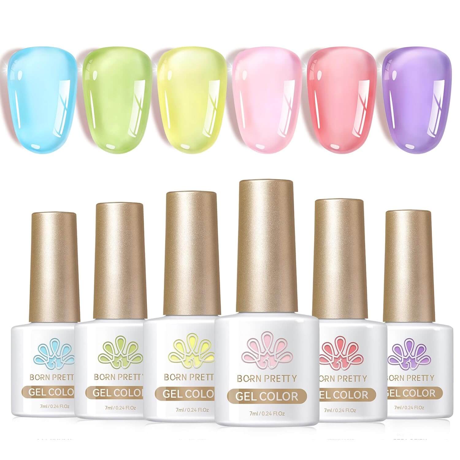 Jelly Gel Nail Polish - 6 Colours - New Year's Gift - NailSala