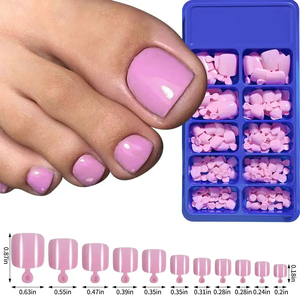 Full Cover Toe Nail Tips/120Pcs - NailSala