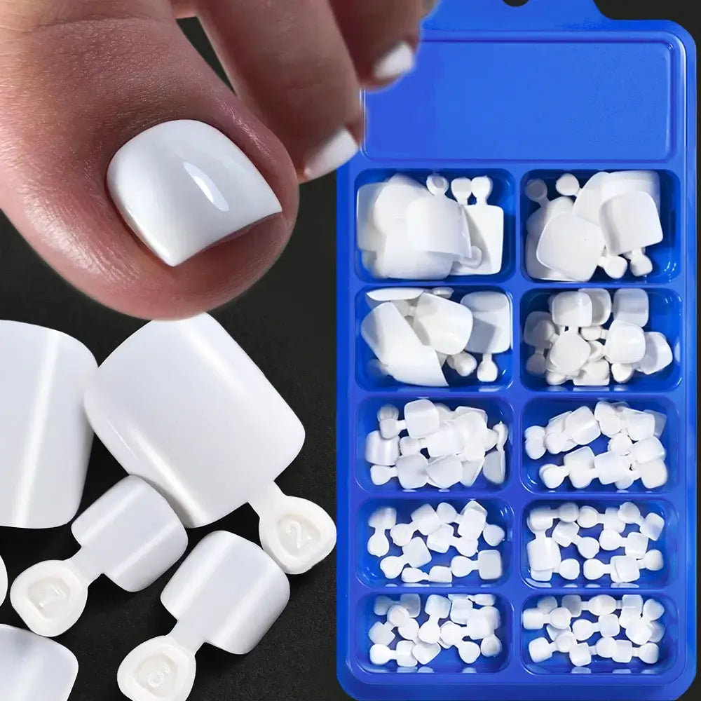 Full Cover Toe Nail Tips/120Pcs