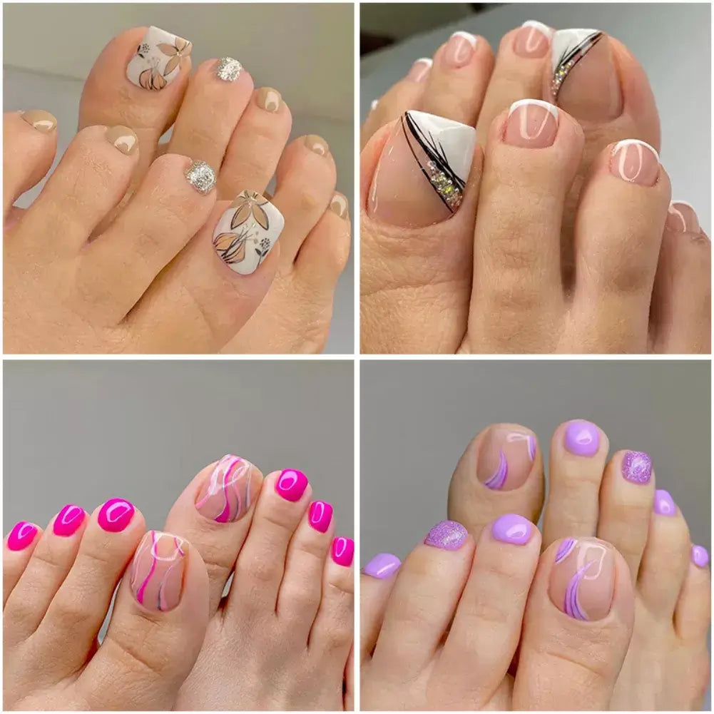 Miami Toe Nails Press On/24 Tips - NailSala