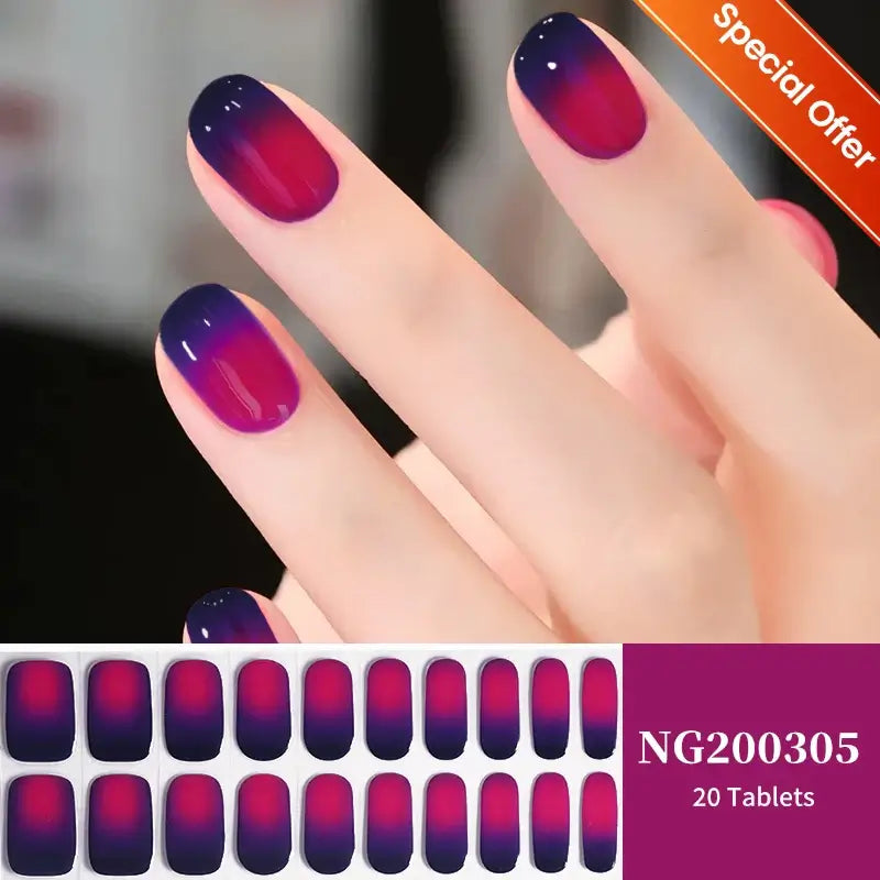 Fall Semi Cured Gel Nail/20Tips - NailSala