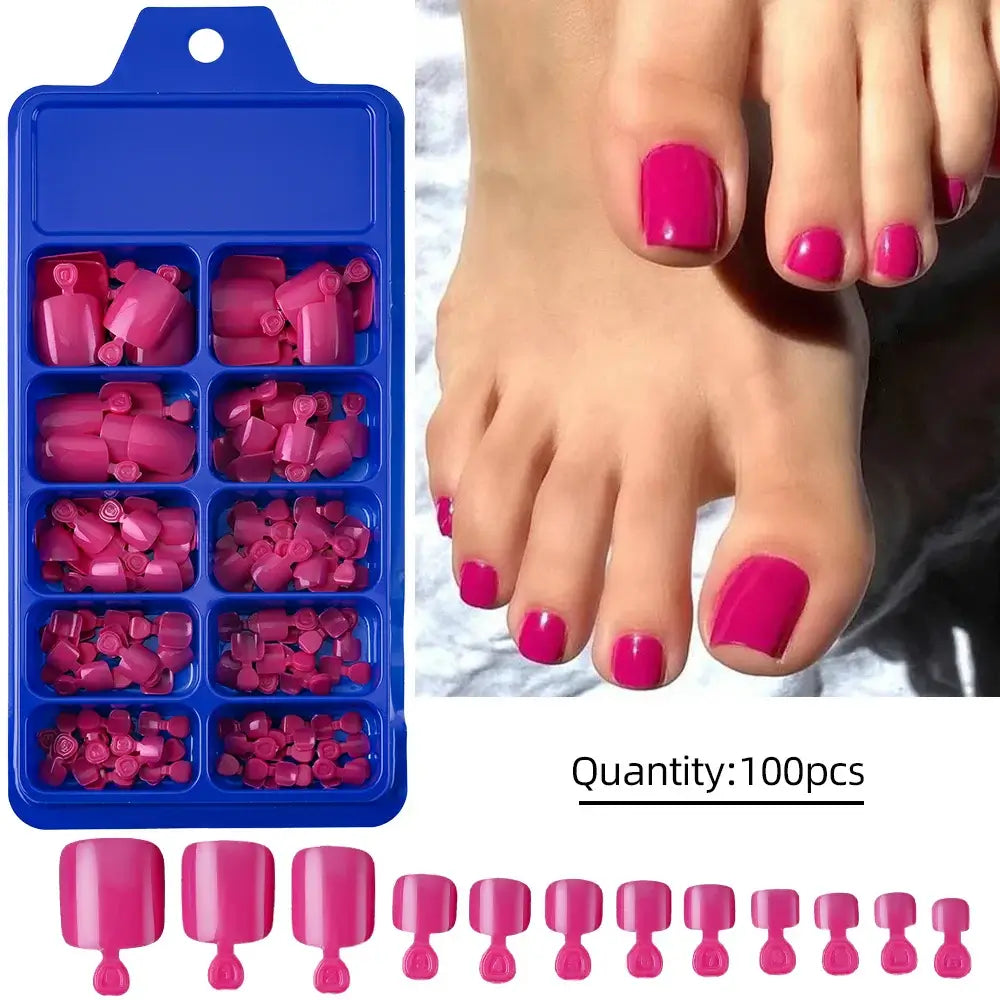 Full Cover Toe Nail Tips/120Pcs - NailSala