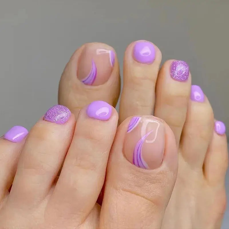 Miami Toe Nails Press On/24 Tips - NailSala