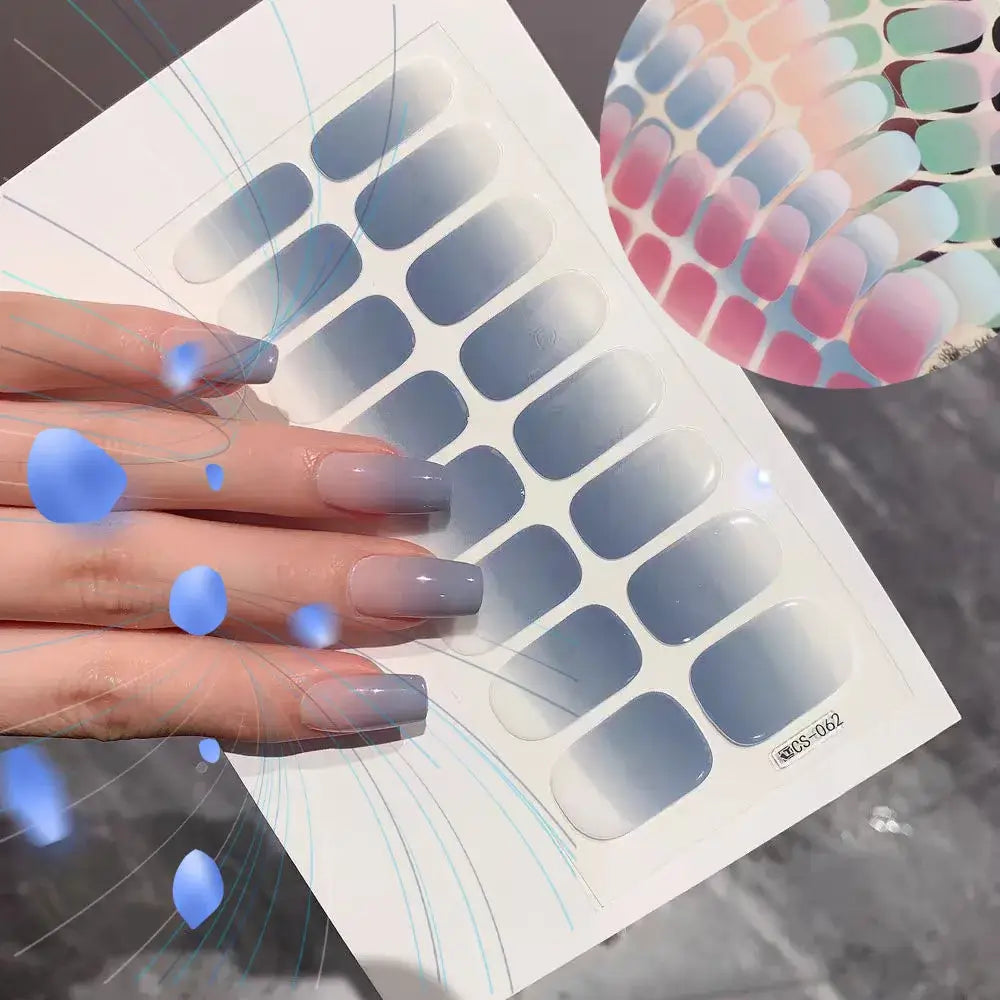 Azure Semi-cured Gel Nail/16 Tips - NailSala