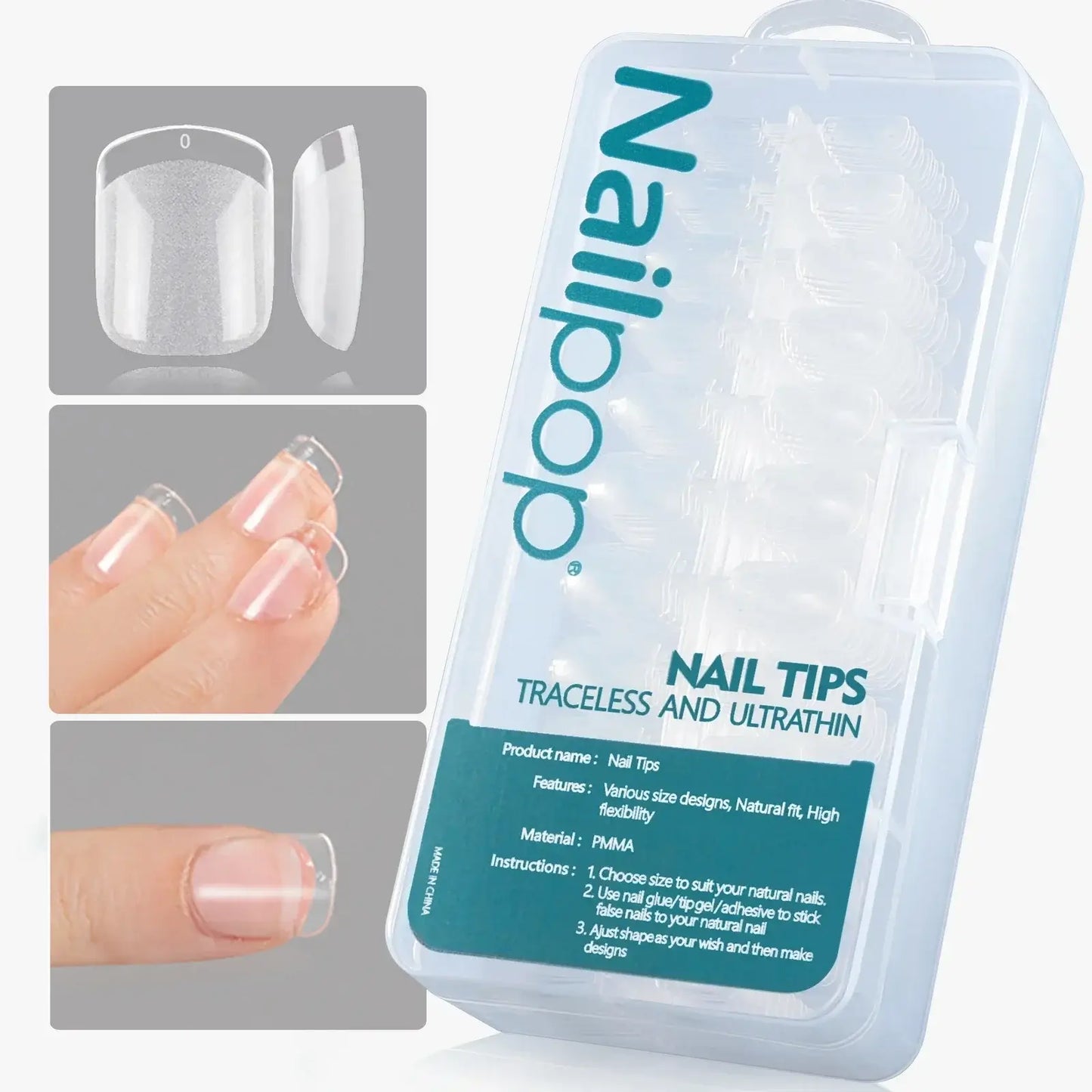 Full Cover Nail Tips/600 Pcs - NailSala