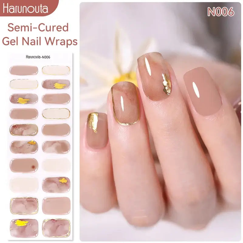 Fall Semi Cured Gel Nail/20Tips - NailSala