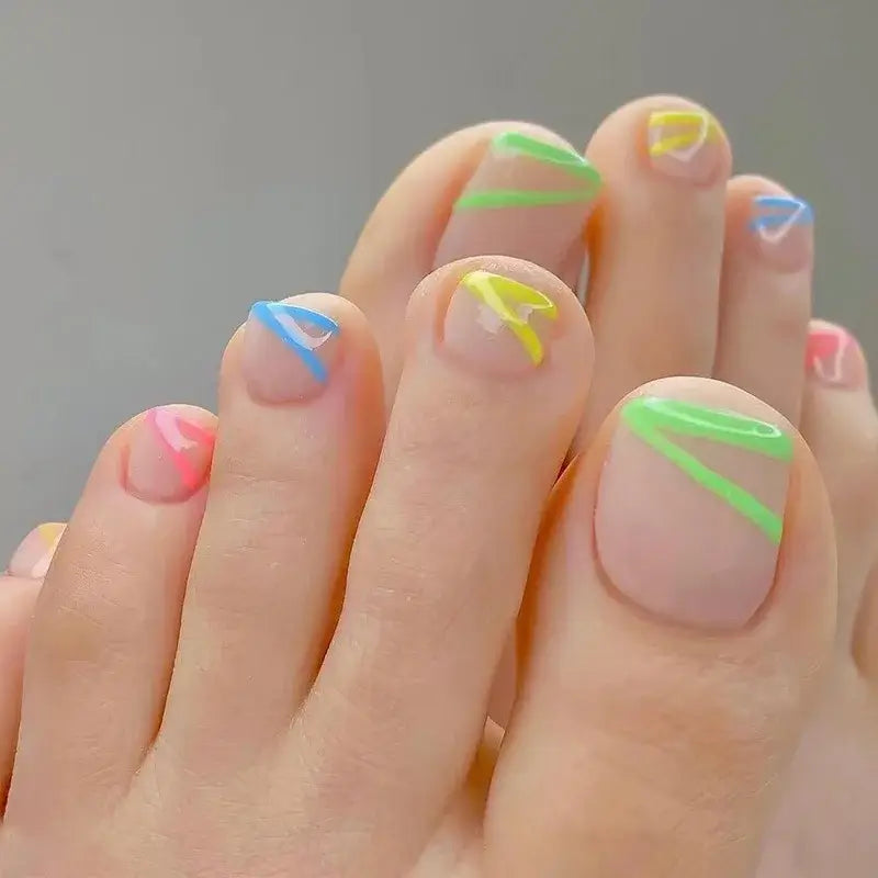 Miami Toe Nails Press On/24 Tips - NailSala