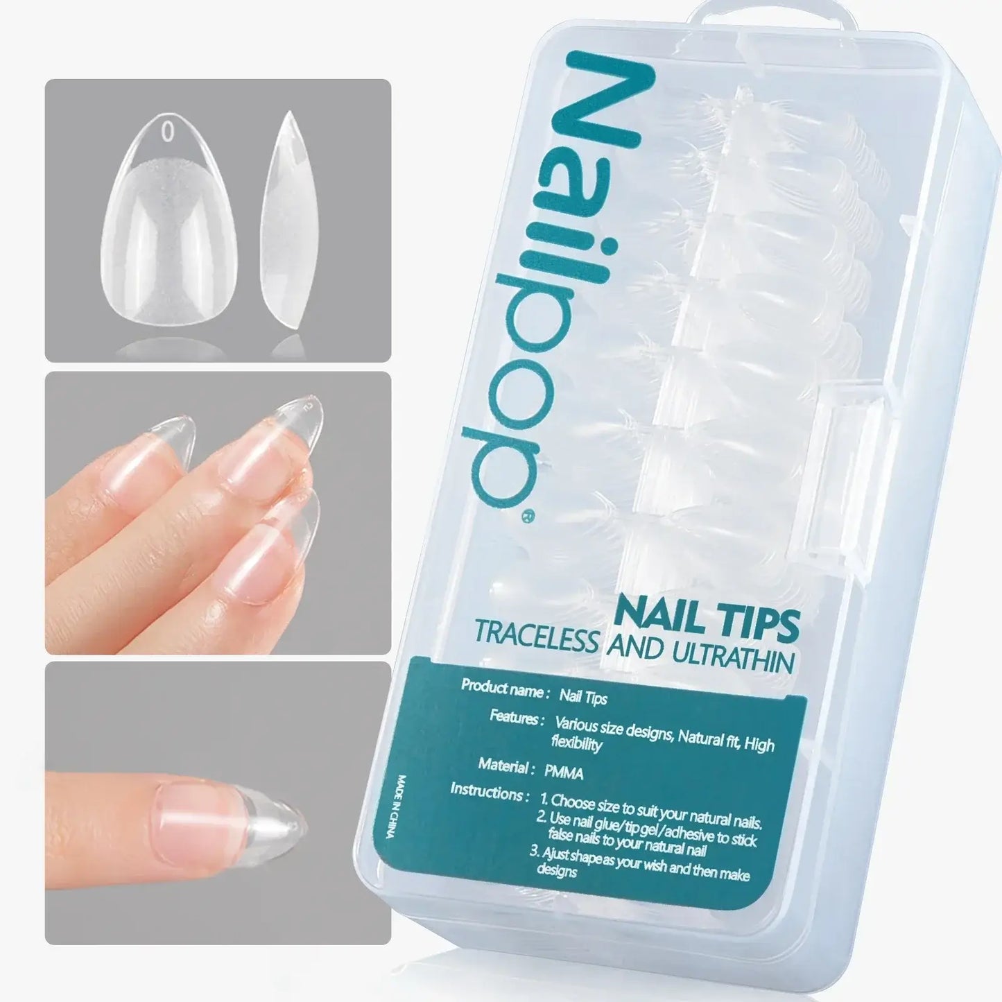 Full Cover Nail Tips/600 Pcs - NailSala