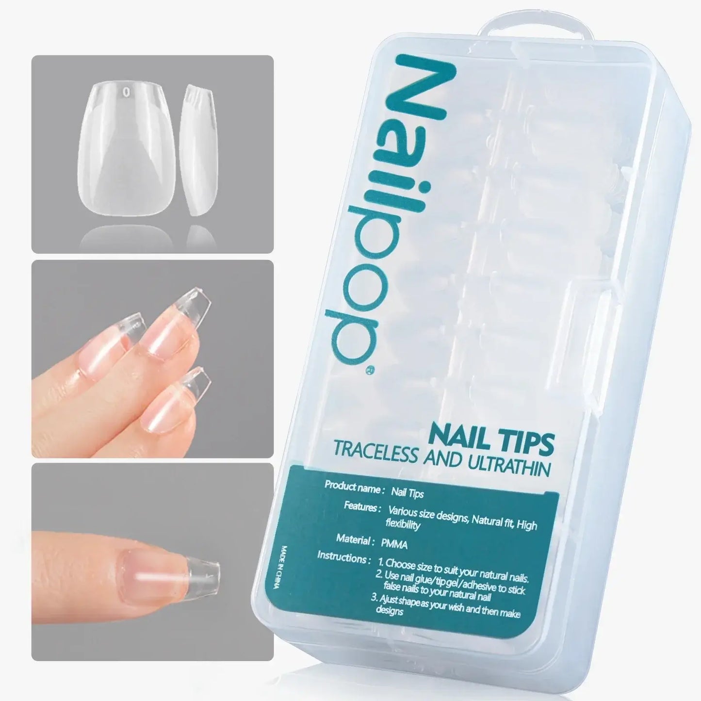 Full Cover Nail Tips/600 Pcs - NailSala