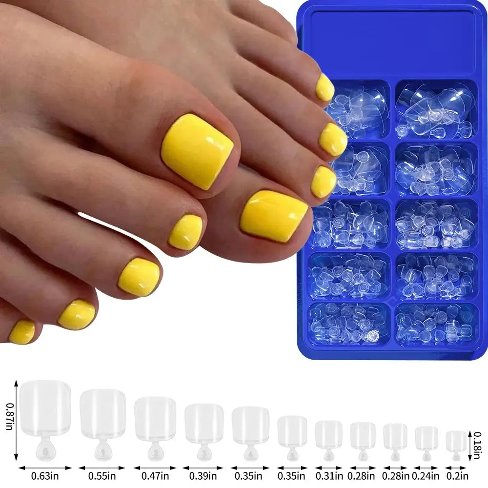 Full Cover Toe Nail Tips/120Pcs - NailSala