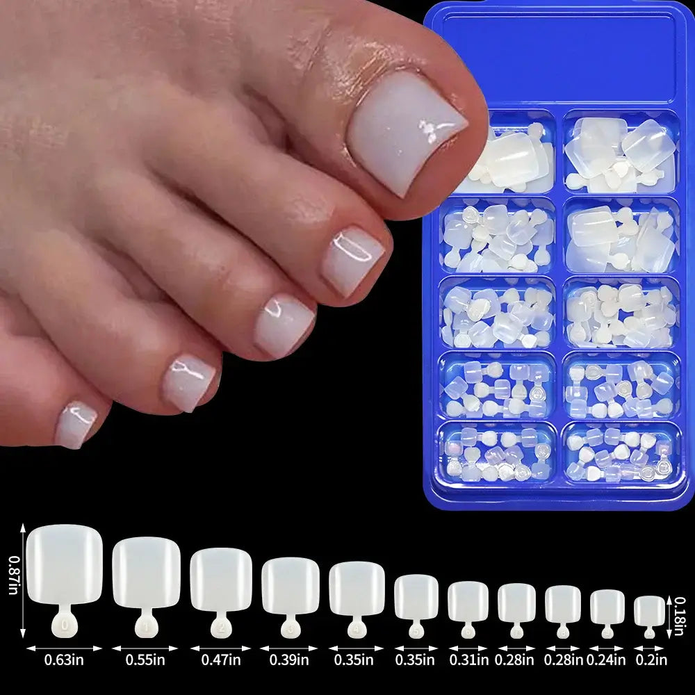 Full Cover Toe Nail Tips/120Pcs - NailSala