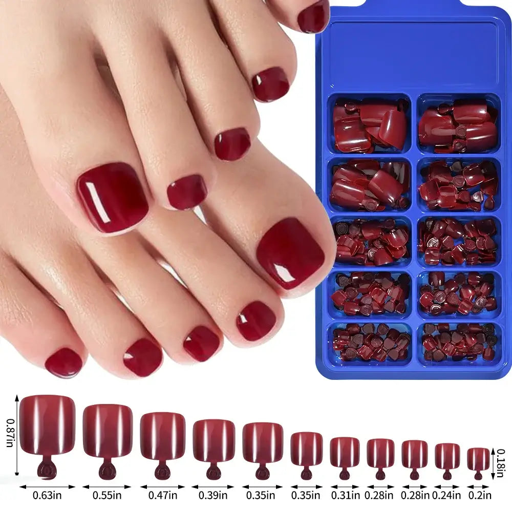 Full Cover Toe Nail Tips/120Pcs - NailSala