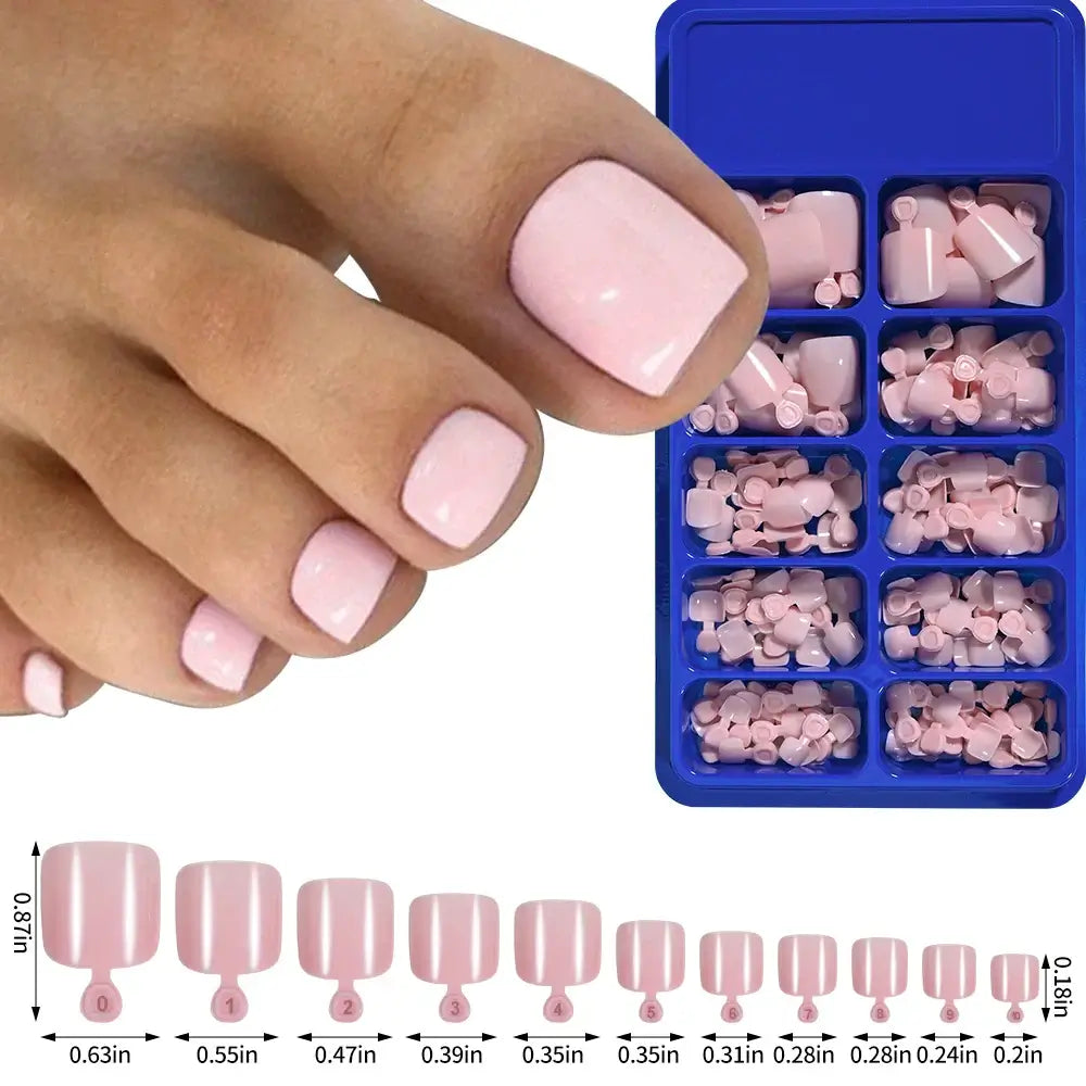 Full Cover Toe Nail Tips/120Pcs - NailSala