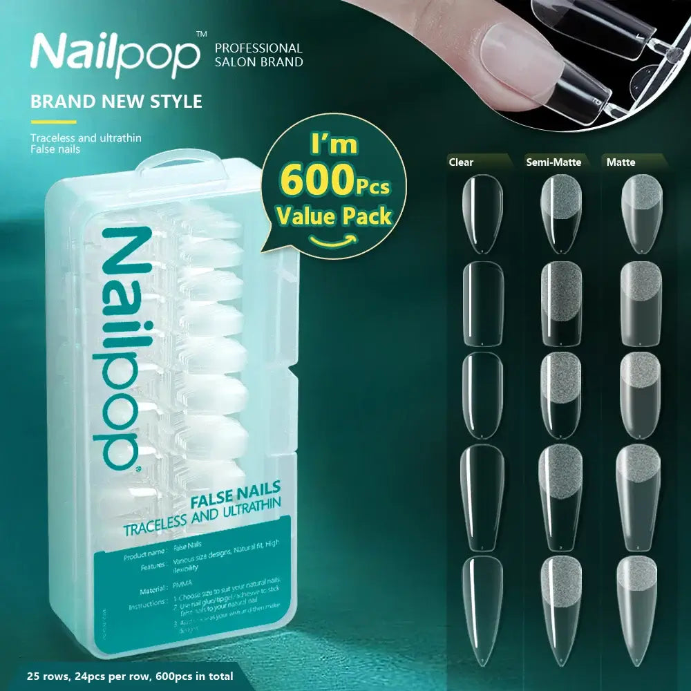 Full Cover Nail Tips/600 Pcs - NailSala