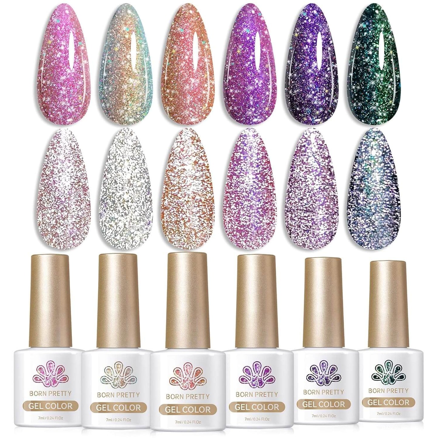 Glitter Gel Polish - 6 Colours - Winter Collection - NailSala